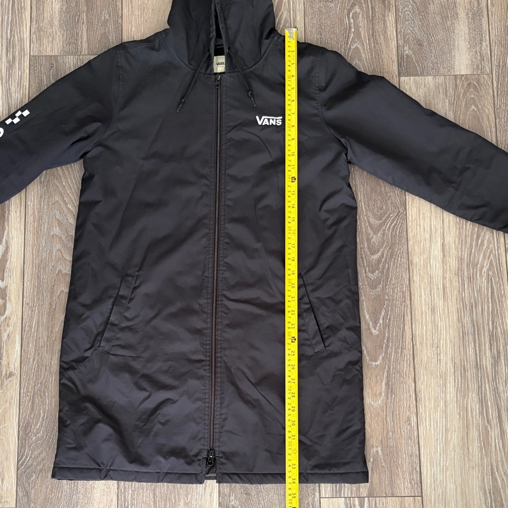 Vans Black Long Hooded Jacket - Picture 9 of 11